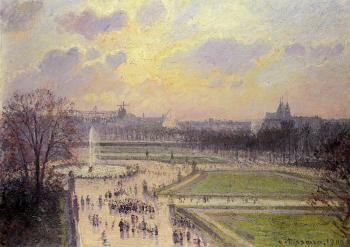 卡米耶 畢沙羅 The Bassin des Tuileries 卡米耶 畢沙羅 The Bassin des Tuileries